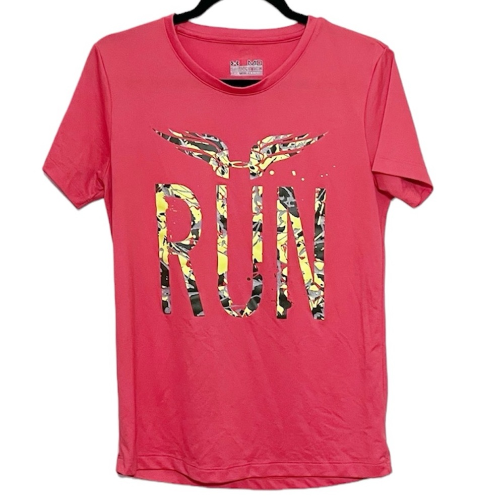 Under Armour HeatGear Semi Fitted Coral Running Shirt Athletic Shirt